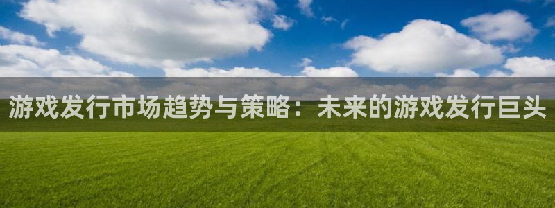 作者亿万28子小说：游戏发行市场趋势与策略：未来的游戏发行巨头